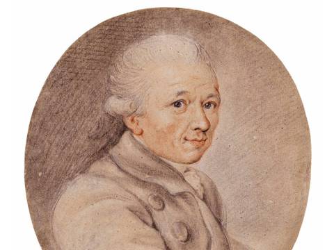 Daniel Nikolaus Chodowiecki: Selbstportrait, 1759 (schwarze und rote Kreiden auf Papier) – Selbstportrait Daniel Nikolaus Chodowiecki aus dem Jahr 1759, schwarze und rote Kreiden auf Papier