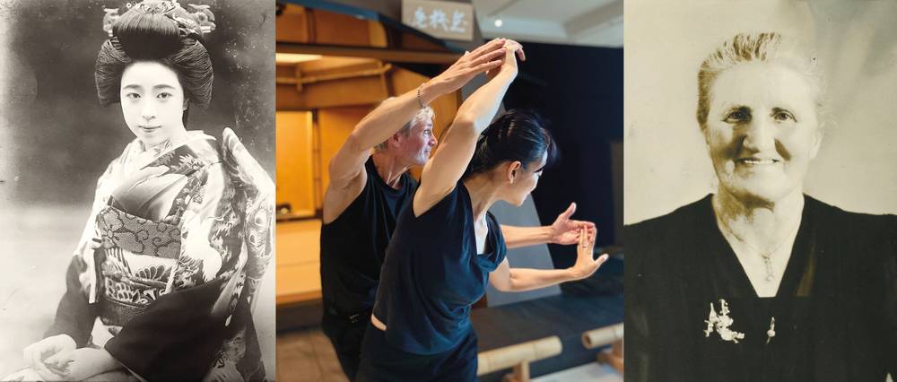 Links: Michiko Umemura (Großmutter von Yuko Matsuyama), mittig: Hans-Werner Klohe und Yuko Matsuyama, rechts: Frieda Kößler (Urgroßmutter von Hans-Werner Klohe) – Links: Michiko Umemura (Großmutter von Yuko Matsuyama), mittig: Hans-Werner Klohe und Yuko Matsuyama, rechts: Frieda Kößler (Urgroßmutter von Hans-Werner Klohe)