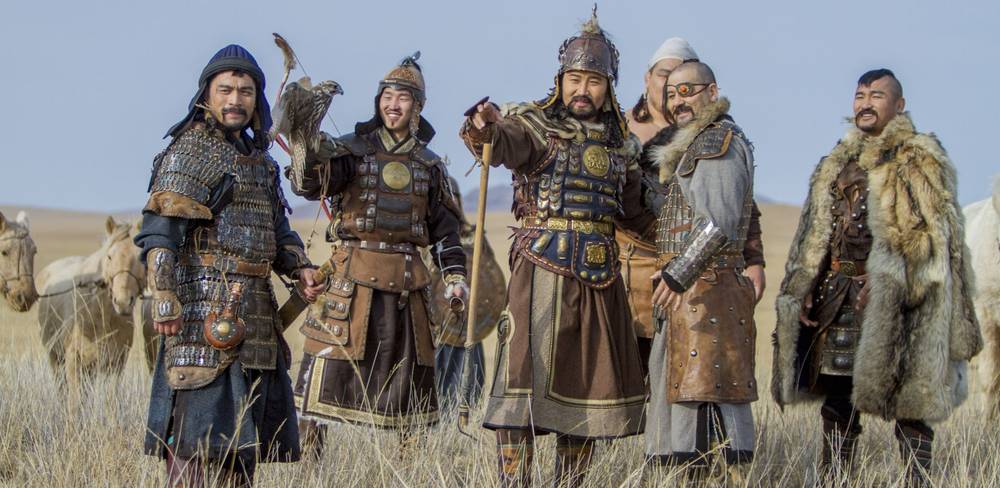 Reenactment mongolischer Krieger