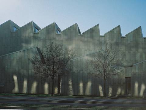 Fassade des Musikinstrumenten-Museums – Fassade des Musikinstrumenten-Museums