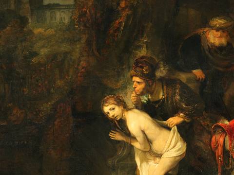Rembrandt, Susanna und die beiden Alten (Detail), 1647
