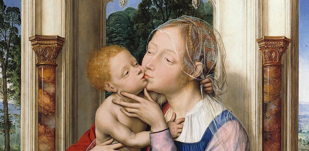 Quentin Massys, Thronende Maria mit dem Kind (Detail), um 1525