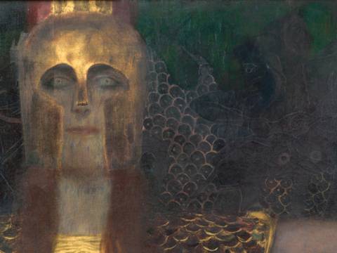 Gustav Klimt, Pallas Athene, Detail, 1898
