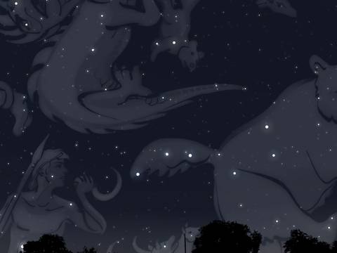  – Sternbilder im Nachthimmel.