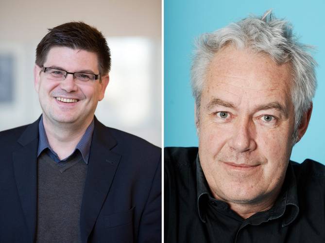 Andrej Holm, Michael Sontheimer – Porträtaufnahmen von Andrej Holm und Michael Sontheimer